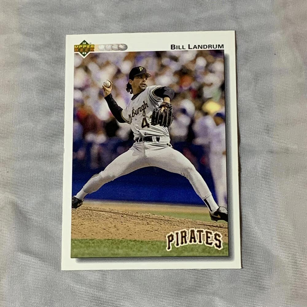 1991 Upper Deck Bill Landrum Pittsburgh Pirates‎ Baseball Card #636